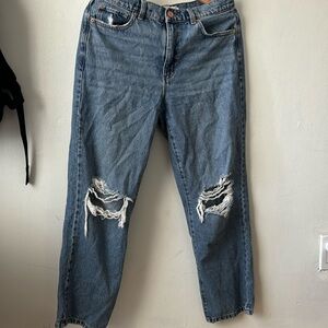 Garage denim vintage straight fit distressed, size 09